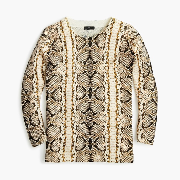 J. Crew Tippi Sweater in Snake Print - Picture 7 of 7